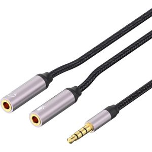 AUX Audio Splitter | Headphone Jack 3.5mm male naar dubbele female Converter | LB-H221