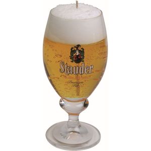 Bierglas gadget/kado Bierkaars - Duits Stauder bier - H15 cm - Vaderdag/verjaardag