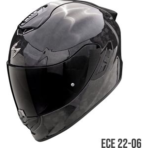 Scorpion EXO-1400 EVO II FORGED CARBON AIR SOLID Black - Maat XXL - Integraal helm - Scooter helm - Motorhelm - Zwart