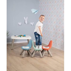 Kid stoel salie groen – design kinderstoel voor kinderen vanaf 18 maanden, voor binnen en buiten, kunststof, ideaal voor tuin, terras, kinderkamer