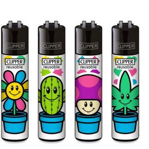 Clipper Classic Large Aanstekers ""Grow Pots"" (4 Stuks)