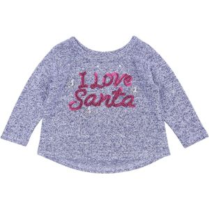 Grijze blouse I Love Santa