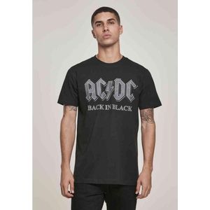 Urban Classics AC DC - ACDC Back In Black Heren T-shirt - Zwart