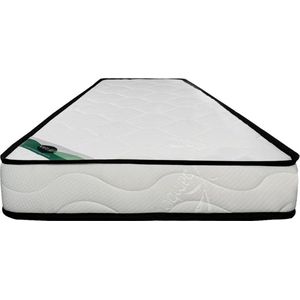 Vente-unique Matras 90 x 190 cm van schuim en tijk van bamboe, dikte 15 cm - KANANI van NATUREA L 190 cm x H 15 cm x D 90 cm