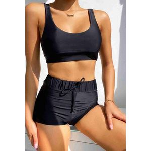 AMARANTA-Zwarte Bikini Topje- Maat 34- Swimwear- Beachwear- Zwem- Strandmode