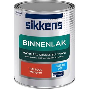 Sikkens Binnenlak - Verf - Zijdeglans - Mengkleur - RAL2002 - 1L