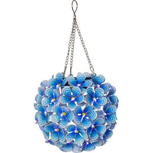 Star Trading zonne-hangdecoratie Hortensia, blauw