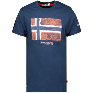 Geographical Norway Expedition T-shirt Ronde Hals Met Print - XL