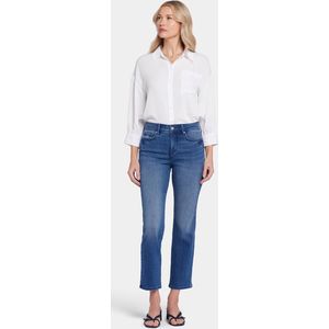NYDJ High Rise Marilyn Straight Ankle Jeans Mediumblauw Premium Denim | Blue island