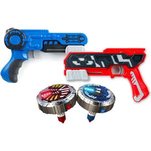Spinner M.A.D. Battle Pack Duo Blaster - Speel spinnergevechten met LED spinners - Geen batterijen nodig - Aanbevolen leeftijd: 5-16 jaar