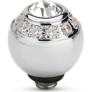 Melano Twisted stone ball cz SS, Crystal