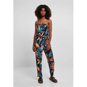 Urban Classics - Viscose Bandeau blackfruity Jumpsuit - M - Zwart