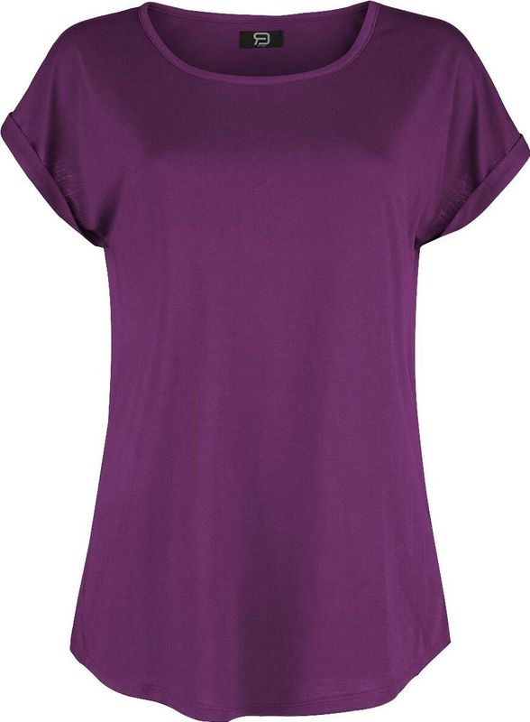 R.E.D. ROCK-ENGINEERED DESIGN Basic lila t-shirt Vrouwen - XXL