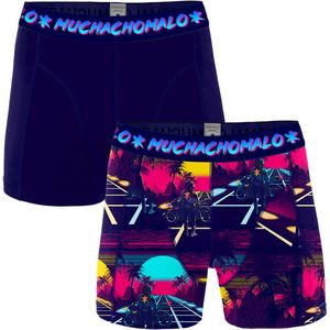 Muchachomalo Heren Boxershorts 2 Pack - Normale Lengte - XL - 95% Katoen - Mannen Onderbroek met Zachte Elastische Tailleband