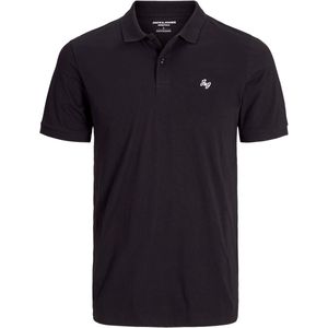 JACK&JONES JJEJERSEY LOGO POLO SS SN Heren Poloshirt - Black