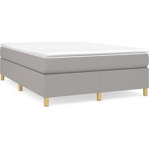 VidaXL Boxspringframe Stof Lichtgrijs 140x200 cm