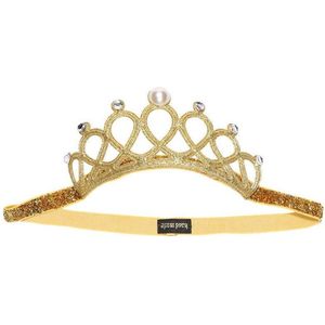 Prinses - Kroon met parel - Goud - Belle - Elsa - Anna - Belle - Prinsessenjurk - Verkleedkleding - Accessoire - Feest - Sprookjes