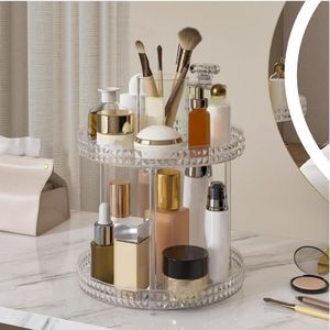 Ibenzoa® Stijlvolle 360 Graden Draaibare Cosmetica- en Huidverzorgingsorganizer voor Badkamer en Make-uptafel