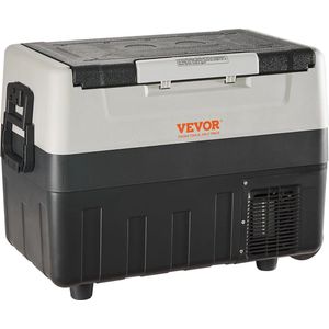 Mini koelkast - Mini koelkast voor drankjes - Mini auto koelkast - Draagbare compressor koeler - Koelbox voor kamperen - 45L - AC 100~240V - DC 12/24V - Grijs