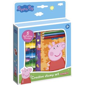 Peppa Pig creatieve knutselset met stempels, potloden en stickers - creatief speelgoed Bambolino Toys