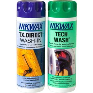 Nikwax Tech Wash & TX Direct voordeel set- impregneermiddel - wasmiddel - 2pack  - 300 ml
