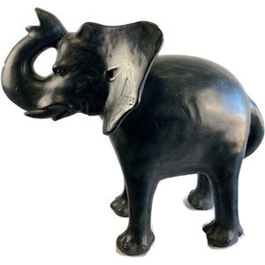 Handgemaakte houten olifant / Houten figuur / Indonesisch beeld