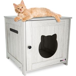 MaxxPet Houten Kattenhuis - Kattenhok - Kattenren - Kattenkooi voor binnen - 30x30x30cm