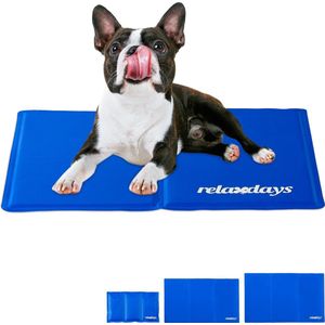 Relaxdays koelmat hond - voor honden & katten - verkoelende mat - koeldeken - verkoeling - 40 x 50 cm