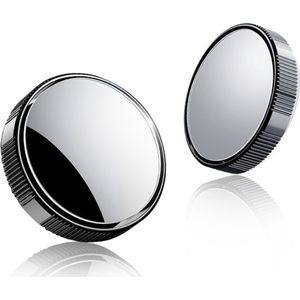 |Twinza®| Dodehoekspiegel rond - set van 2 stuks - 2 inch - 360° - Zwart