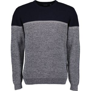 Blue Seven Truien Heren Volwassenen - Sweater Heren - Zwart/ Grijs Gemeleerd - Maat M