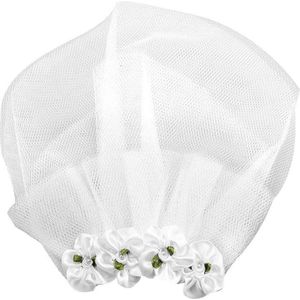 Bruiloft sluier bruids bloem hoofdtooi voor honden - haarstrik haaraccessoires - maat L .