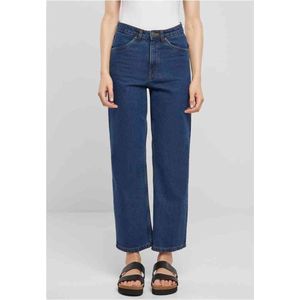 Urban Classics - Cropped Straight Leg Denim Broek rechte pijpen - Taille, 28 inch - Blauw