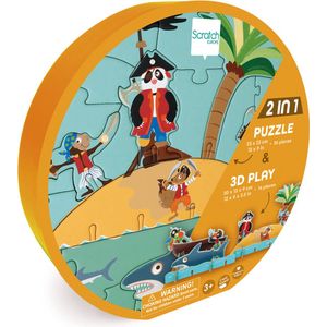 3D puzzel (2-in-1) - piraten