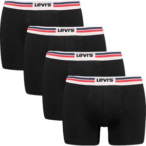 Levi's 4P boxers placed sportswear logo zwart - XL