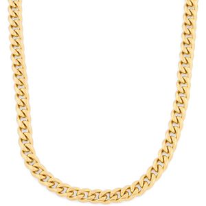 Lucleon - Heren - Roestvrij Staal Schakelketting - Goudkleurig