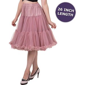 Petticoat extra lang roze - Vintage Retro Rockabilly - 26 inch lengte - M/L - Dancing Days