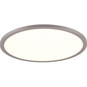 LED Plafondlamp - Trion Amira - 20W - Aanpasbare Kleur - Dimbaar - Afstandsbediening - Rond - Titaan - Metaal