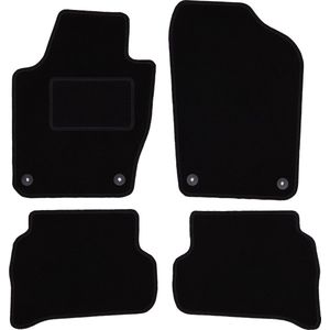 Zwarte veloursmatten voor: Skoda Fabia III hatchback, stationwagen (2014-)