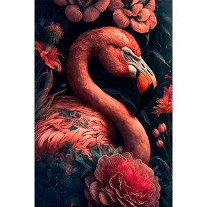 The Flamingo - 80cm x 120cm - Fotokunst op PlexiglasⓇ incl. certificaat & garantie.