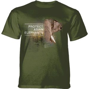 T-shirt Protect Asian Elephant Green KIDS M