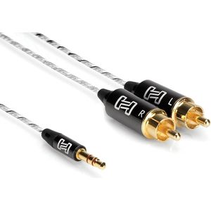 Hosa IMR-001.5, Drive Stereo Breakout Cable, 3.5 mm TRS to Dual RCA, 1.5 ft, 45cm