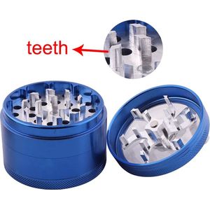 Grinder met grip 40mm mini - zwart - Herbal - Grinder - Accessoires - crusher - vermaler - kruimelaar - koffie molen - kruiden molen - molen - kruiden - vergruizer - pulverizer