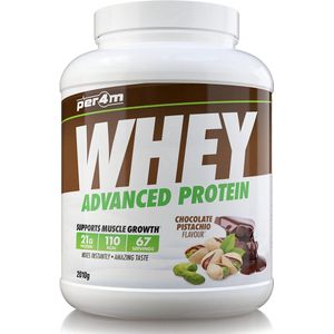 Per4m - Advanced Whey Protein - Chocolate Pistachio - Proteine poeder - Eiwit shake - Eiwitpoeder - 2.01kg - Whey Protein - Eiwitshakes - Whey Proteine - Protein - Proteine - Proteine Shake - Shake - Fitness - Krachttraining - Gym