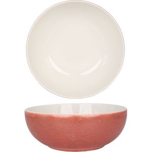 Rinart - Diepbord - Rosa - Porselein - Set van 6 - 23 cm