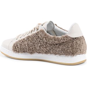 Faux Shearling Lage Sneakers