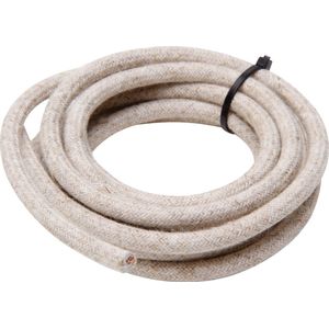 KOPP textielsnoer - linnen mantel - 2 x 0.75 mm² - belastbaar tot 1300 watt - beige / zand  - per meter