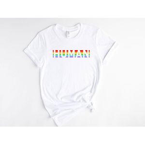 Lykke LGBTQ Unisex T-Shirt | Human | Lgbt Pride Rainbow T-shirt| Maat S