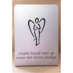 RVS “Engel” Rouwdecoratie, grafornament, grafdecoratie, aandenken