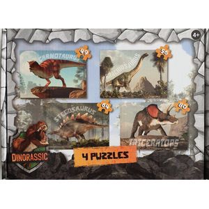 Dinorassic 4 in 1 Puzzel - Dinosaurus - Dino