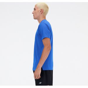 New Balance Run T-Shirt Heren Sportshirt - Blauw OASIS - Maat 2XL